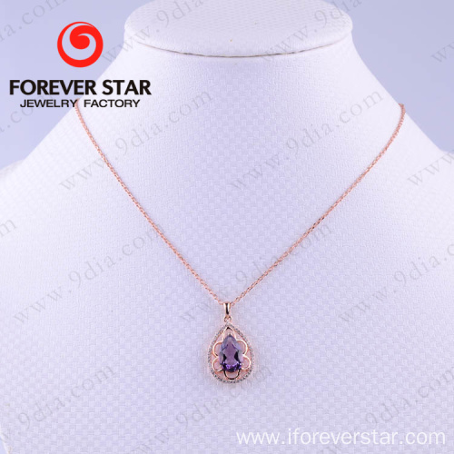 Rose Gold Pendant Necklace